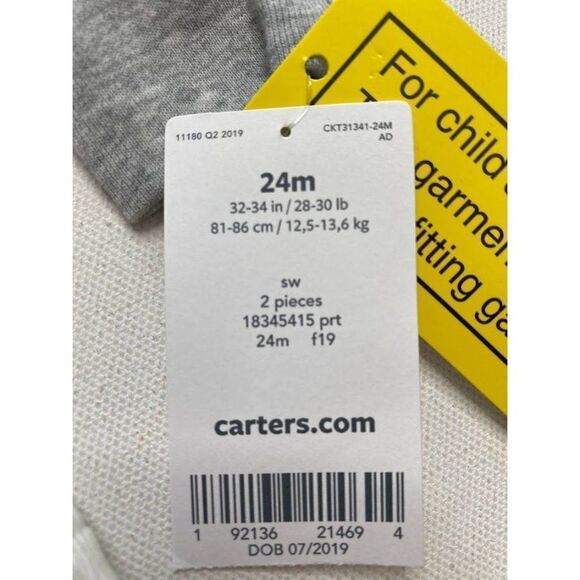 Kids Carters Holiday Penguin Pajama Red Green Set Boys Girl 24 Month - Picture 7 of 7